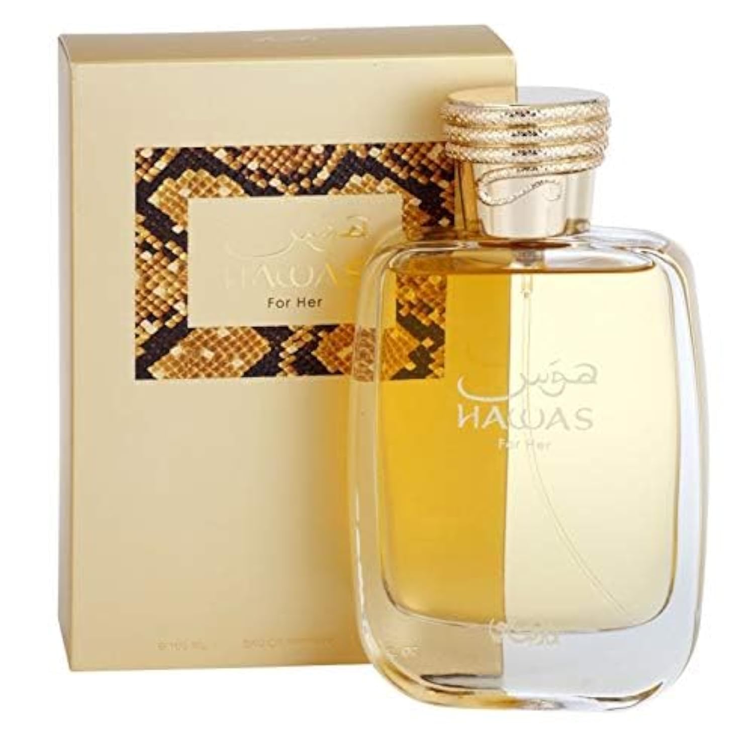 Rasasi Hawas Eau de Parfum Spray para mujer 3.4 Fl Oz (100 ml)