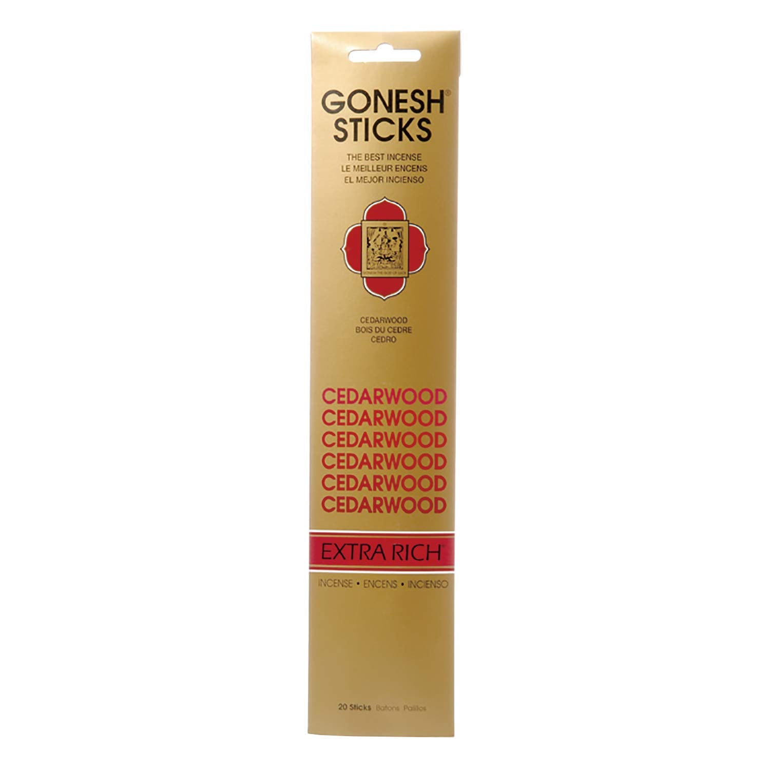 Gonesh Extra Rich Cedarwood Incense 20 Sticks