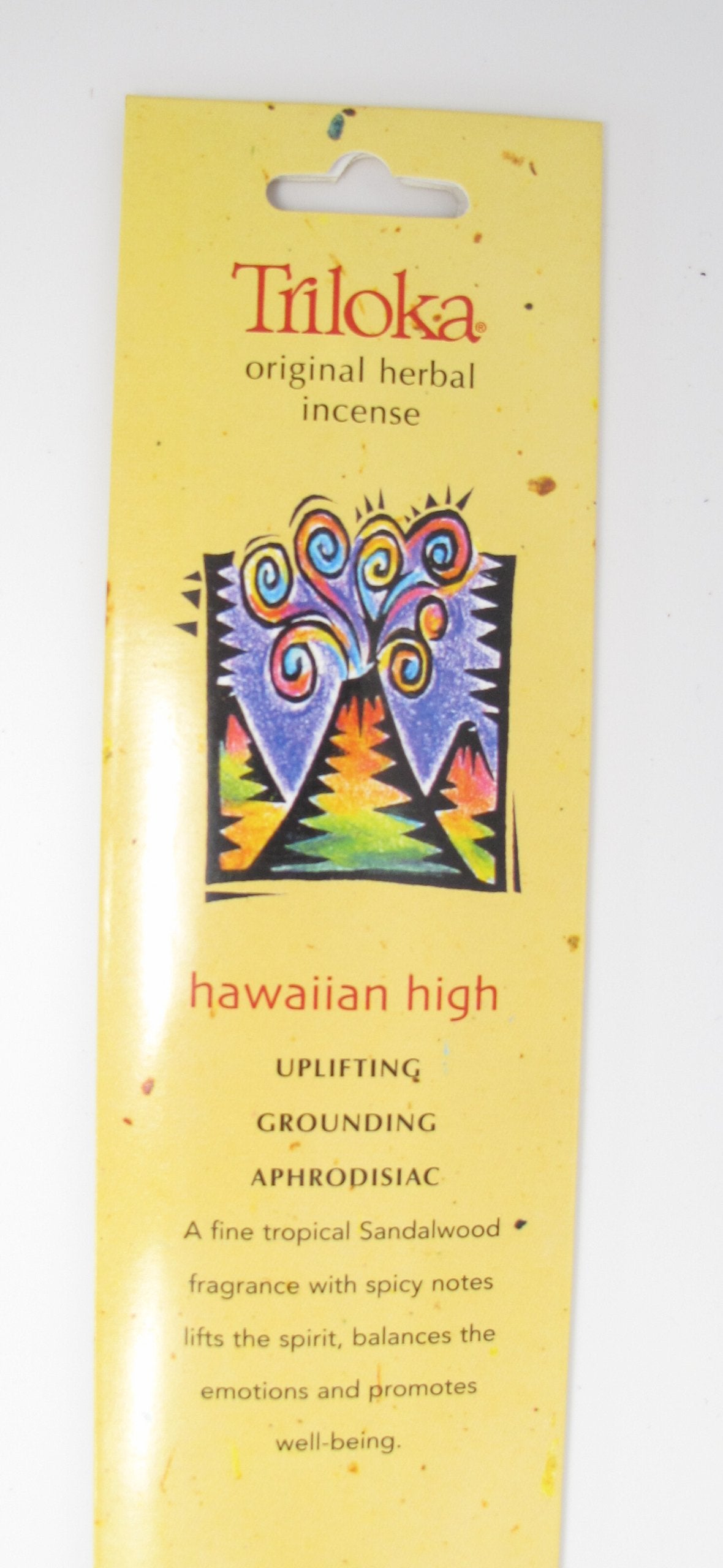 Triloka Herbal Incense Sticks, 10 sticks, Hawaiian High