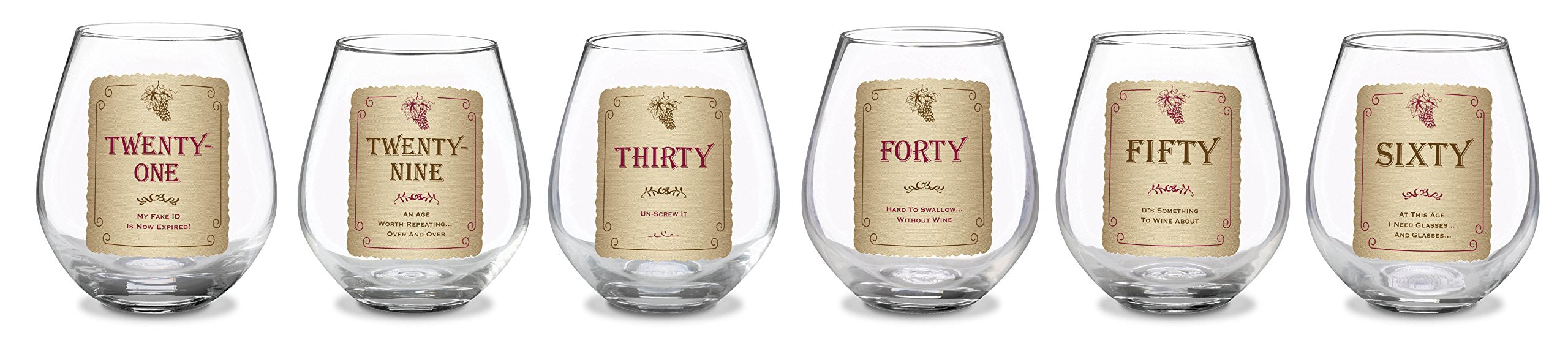 Grasslands Road Twenty-One Stemless Wine Glass