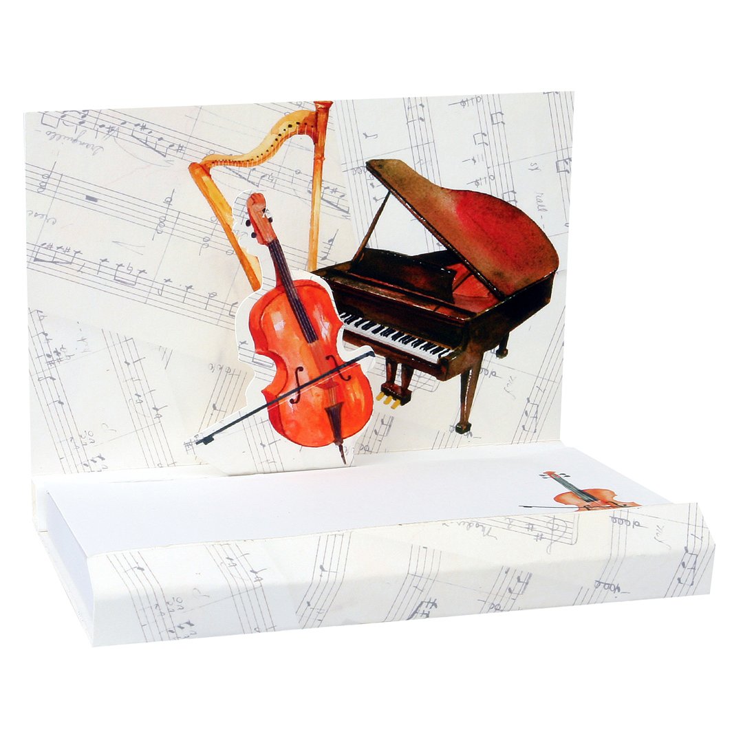 Up With Paper Music Pop-up Notepads