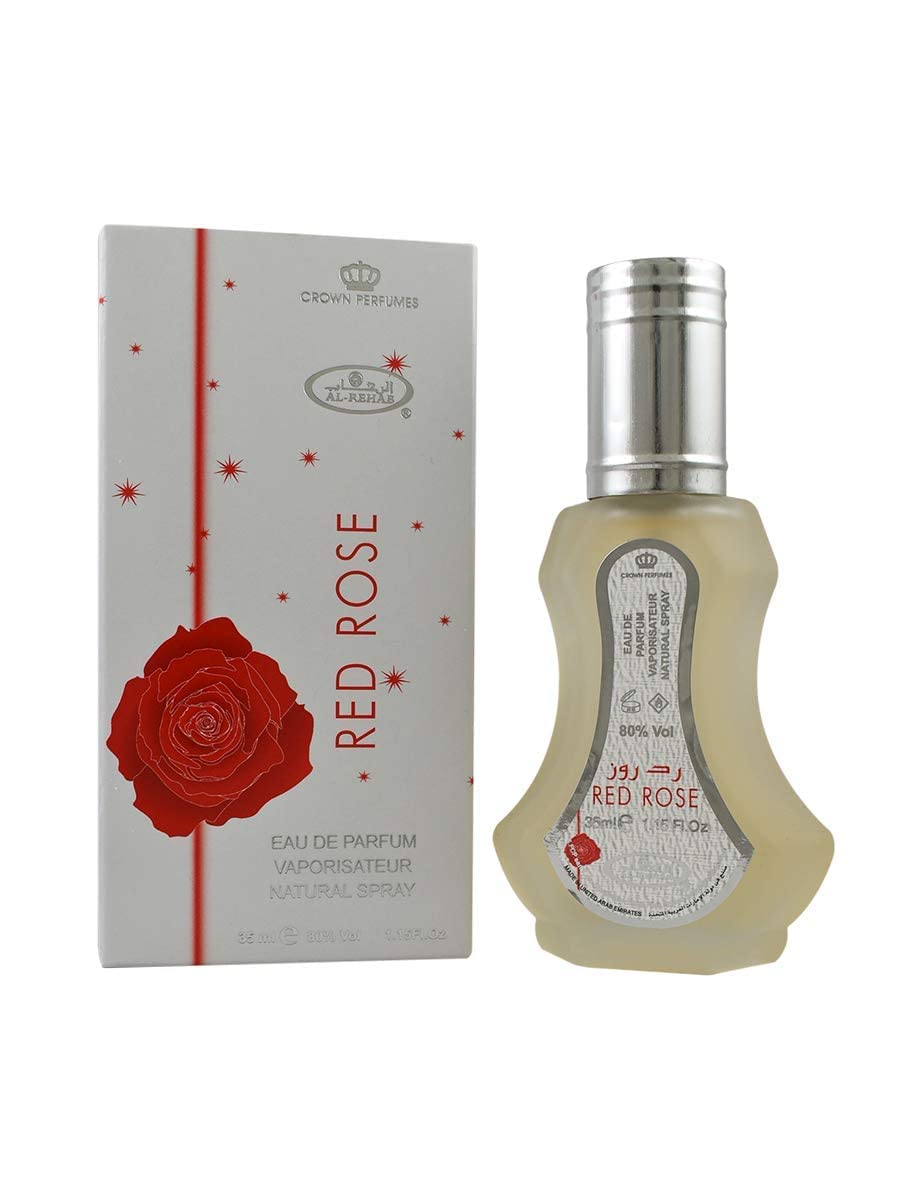 Red Rose - Al-Rehab Eau De Natural Perfume Spray- 35 ml (1.15 fl. oz)