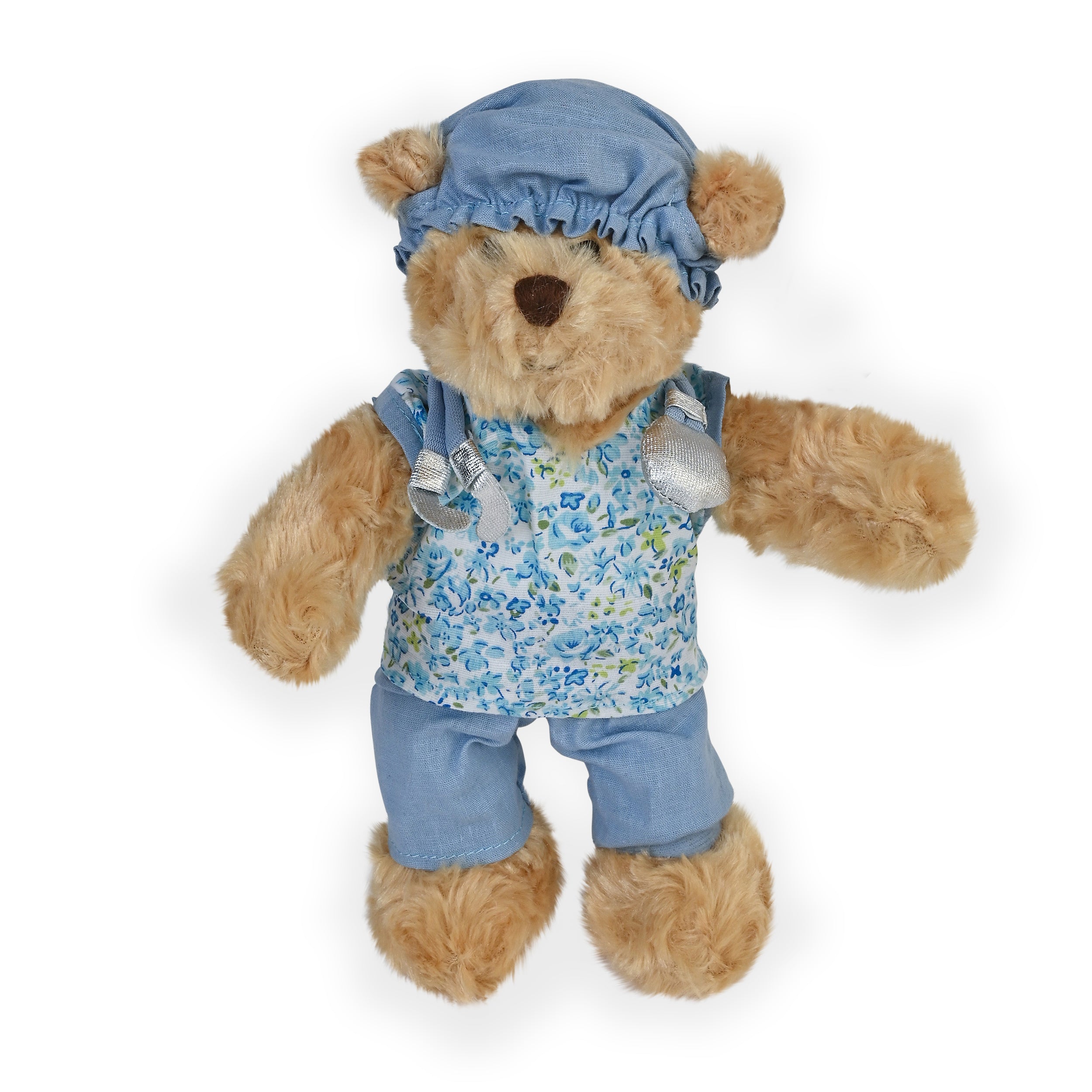 Pennington Classic Costume Teddy Bear Plush, Scrubs Blue, 10" inch