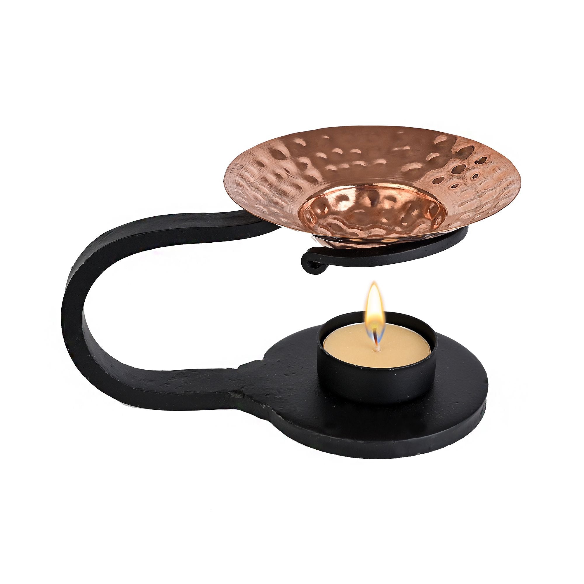 Iron & Copper Essential Oil Burner Aroma Diffuser - Resin Burner - 4 Inch Height