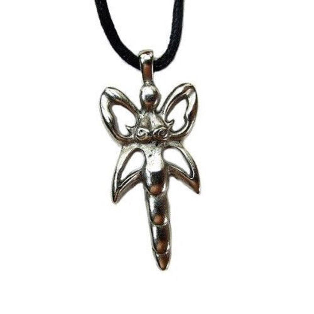 Butterfly Goddess for Growth, Pewter Pendant