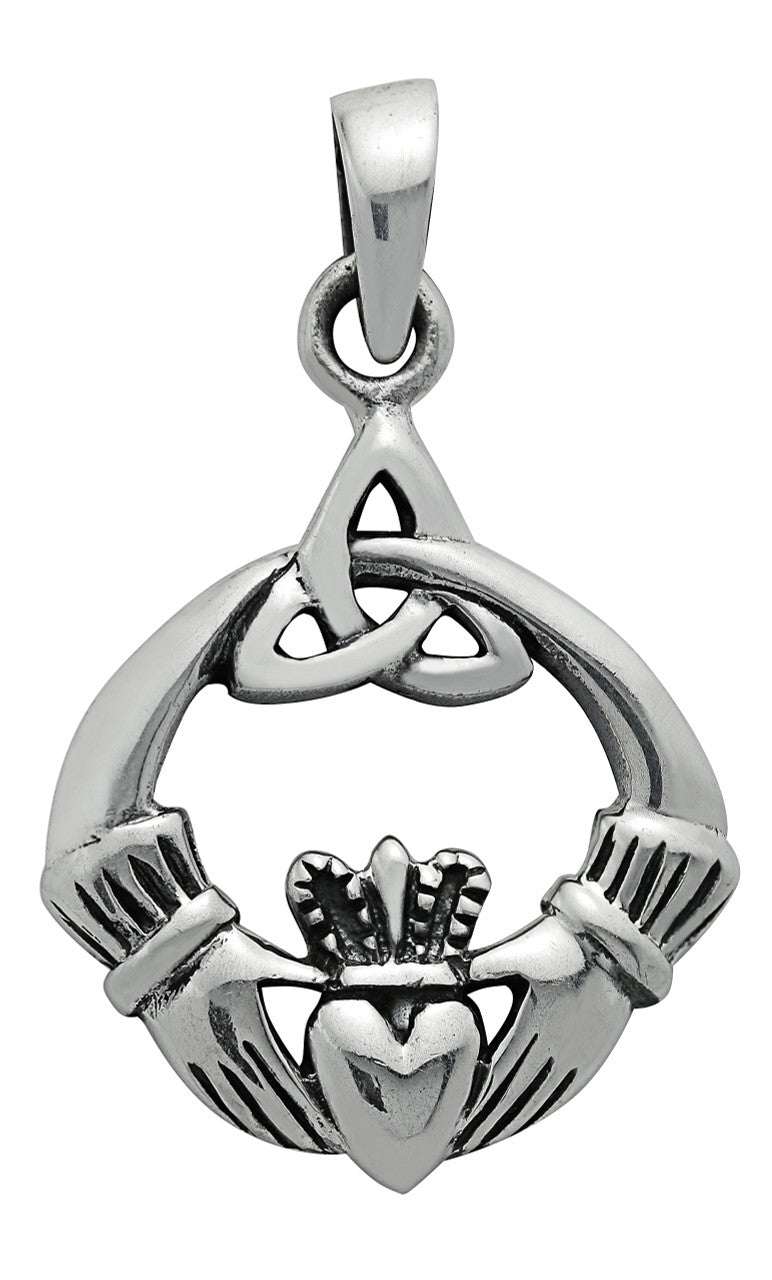 Starlinks Silver Trinity Claddagh Pendant