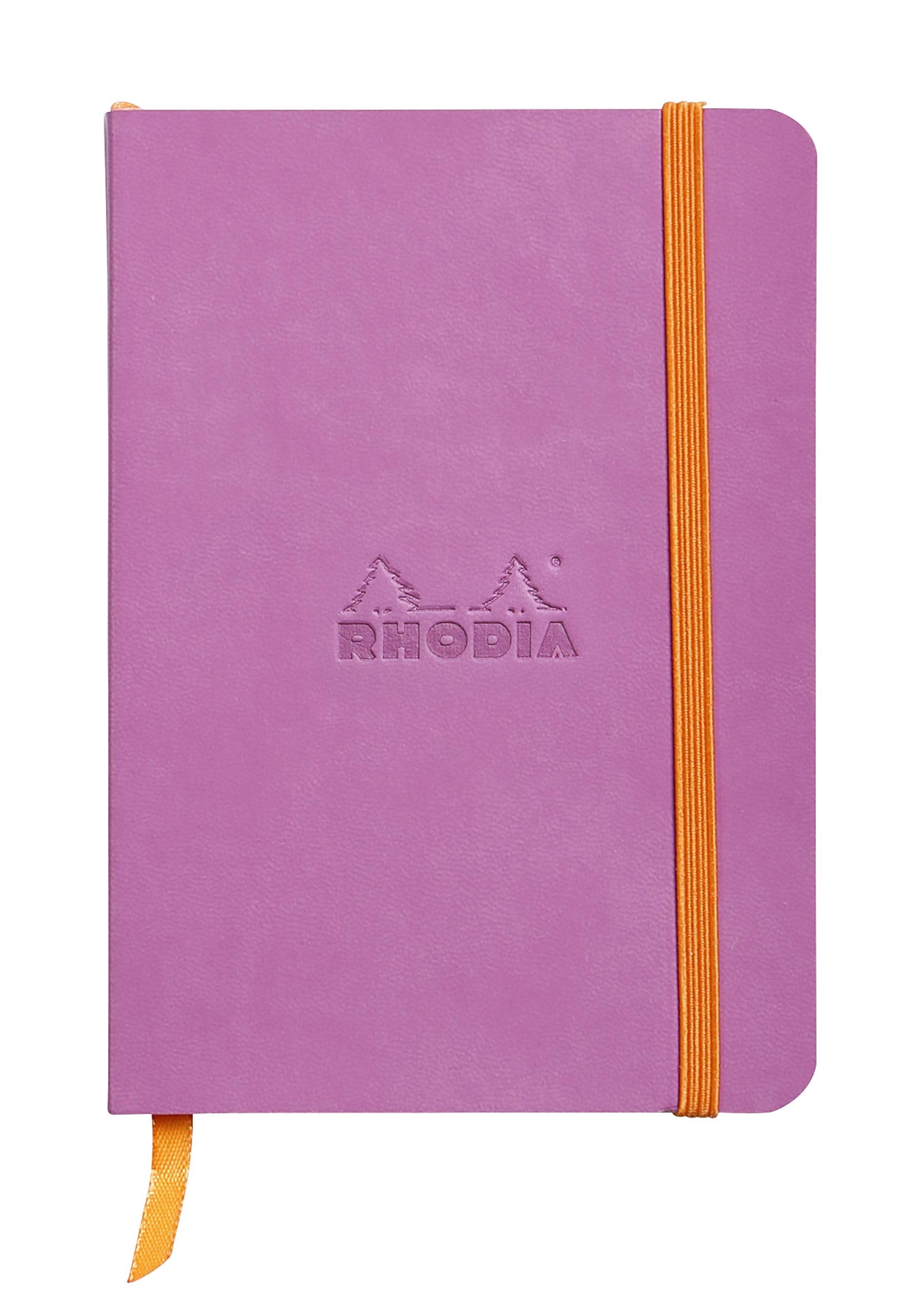 Carnet de notes Rhodia Rhodiarama SoftCover - 72 feuilles lignées - 4 x 5 1/2 - Couverture lilas