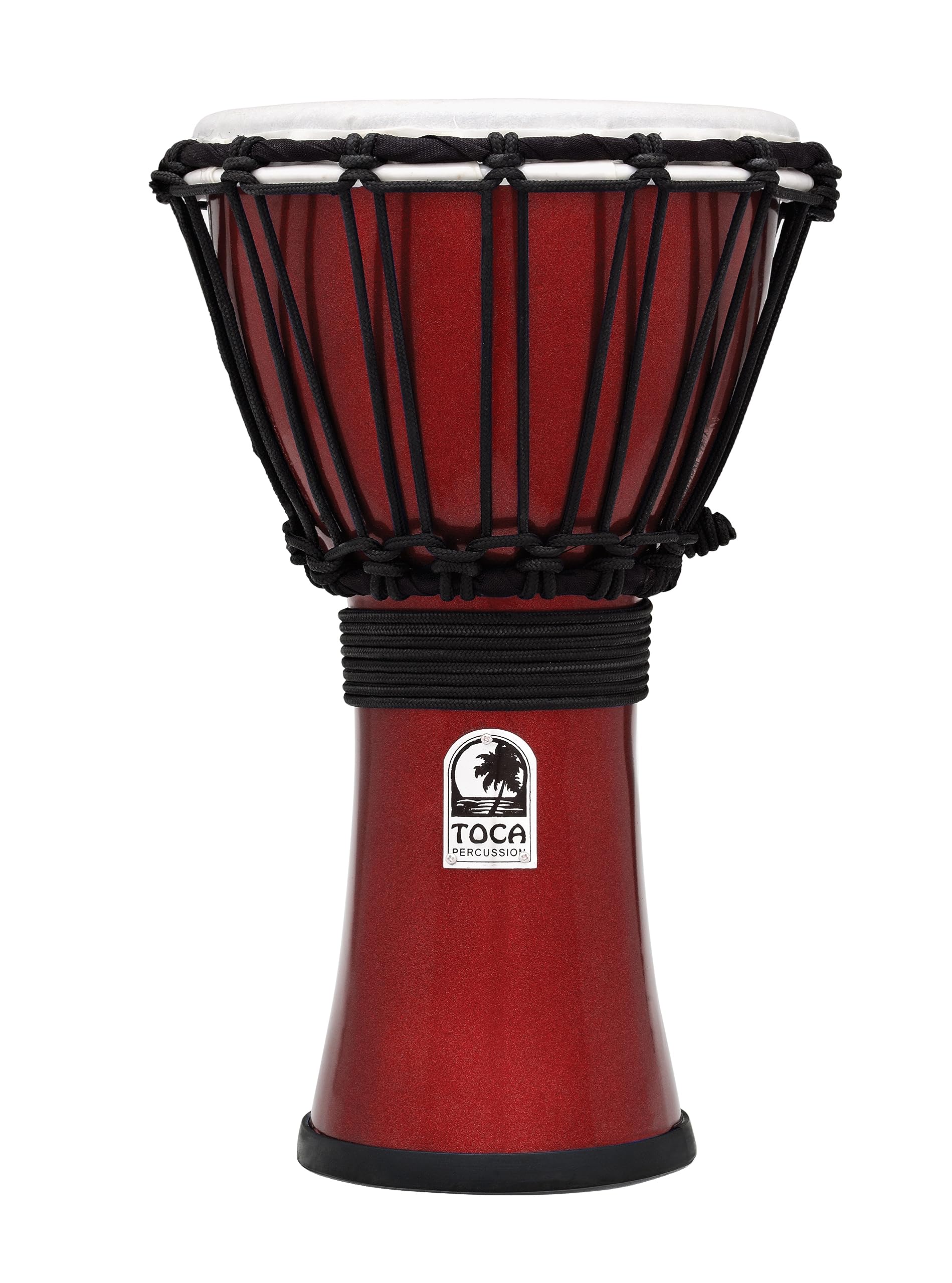 Toca TFCDJ-7MR Freestyle Colorsound 7-Inch Djembe - Metallic Red