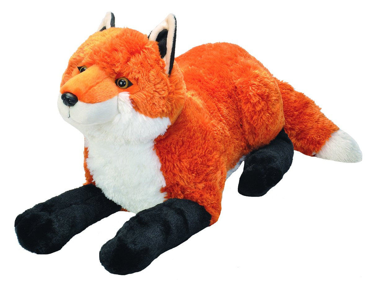 WILD REPUBLIC Jumbo Fox Plush, Giant Stuffed Animal, Plush Toy, Gifts for Kids, 30", Multi (19315)