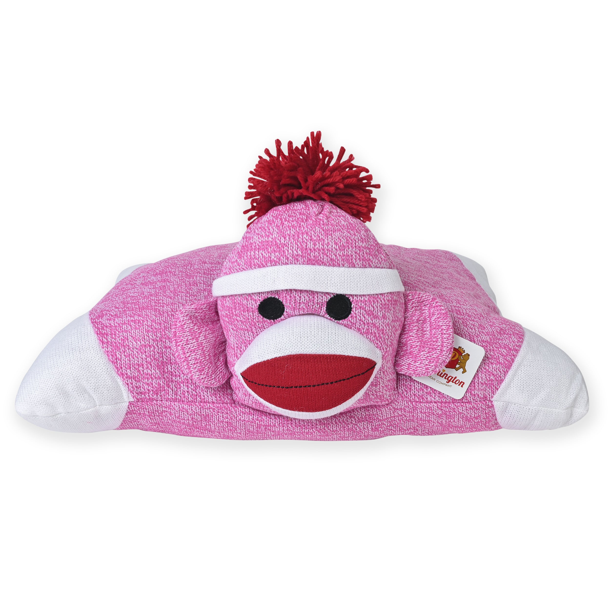 Pennington Sock Monkey Pillow Pink 16" inch