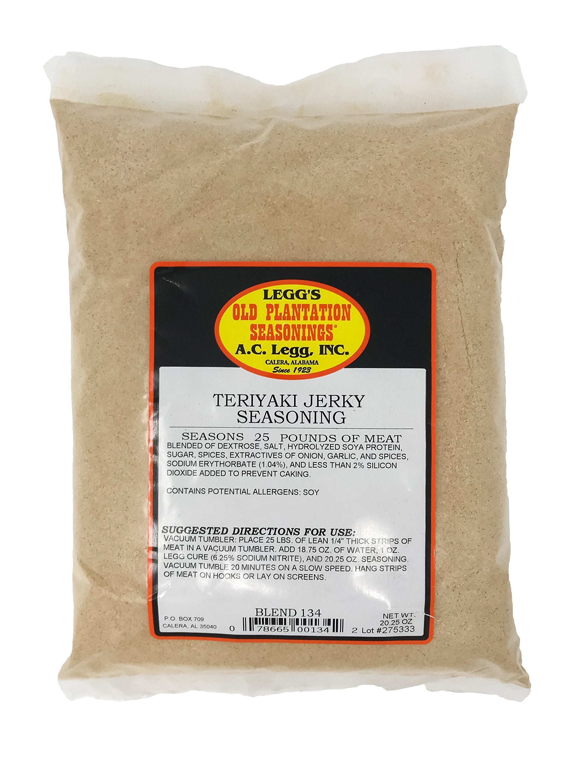 AC Legg Teriyaki Jerky Seasoning 20.25 Ounce