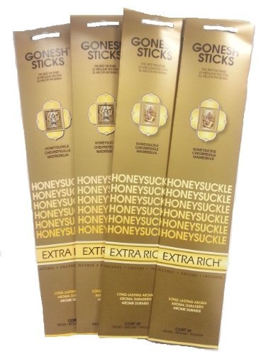 Gonesh Incense Sticks - Honeysuckle lot of 4