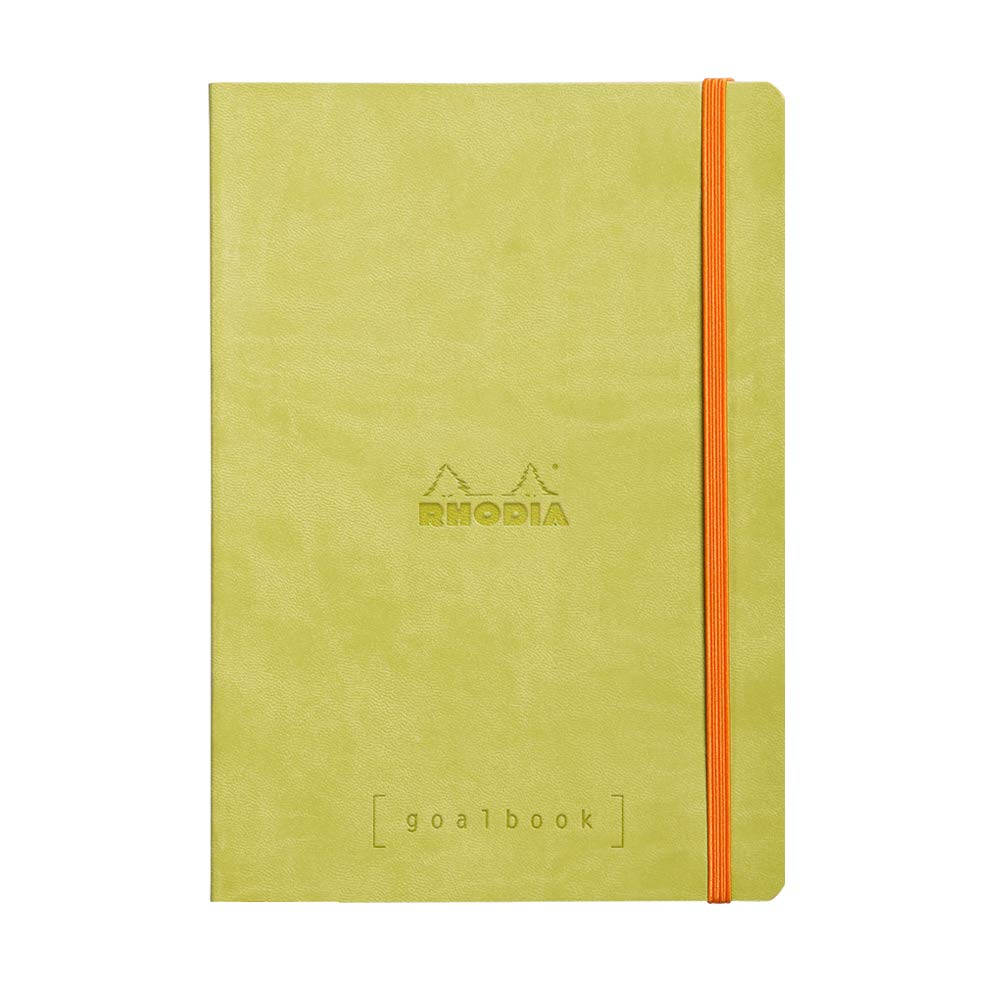 Carnet de notes Rhodia Goalbook, format A5, à pois - Vert anis