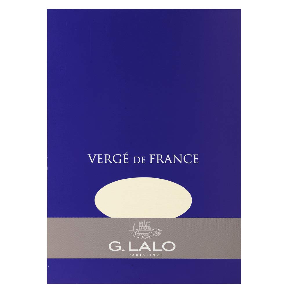 G. Lalo "Verg de France" 50 sheets tablets - 5 3/4 x 8 1/4 - Ivory