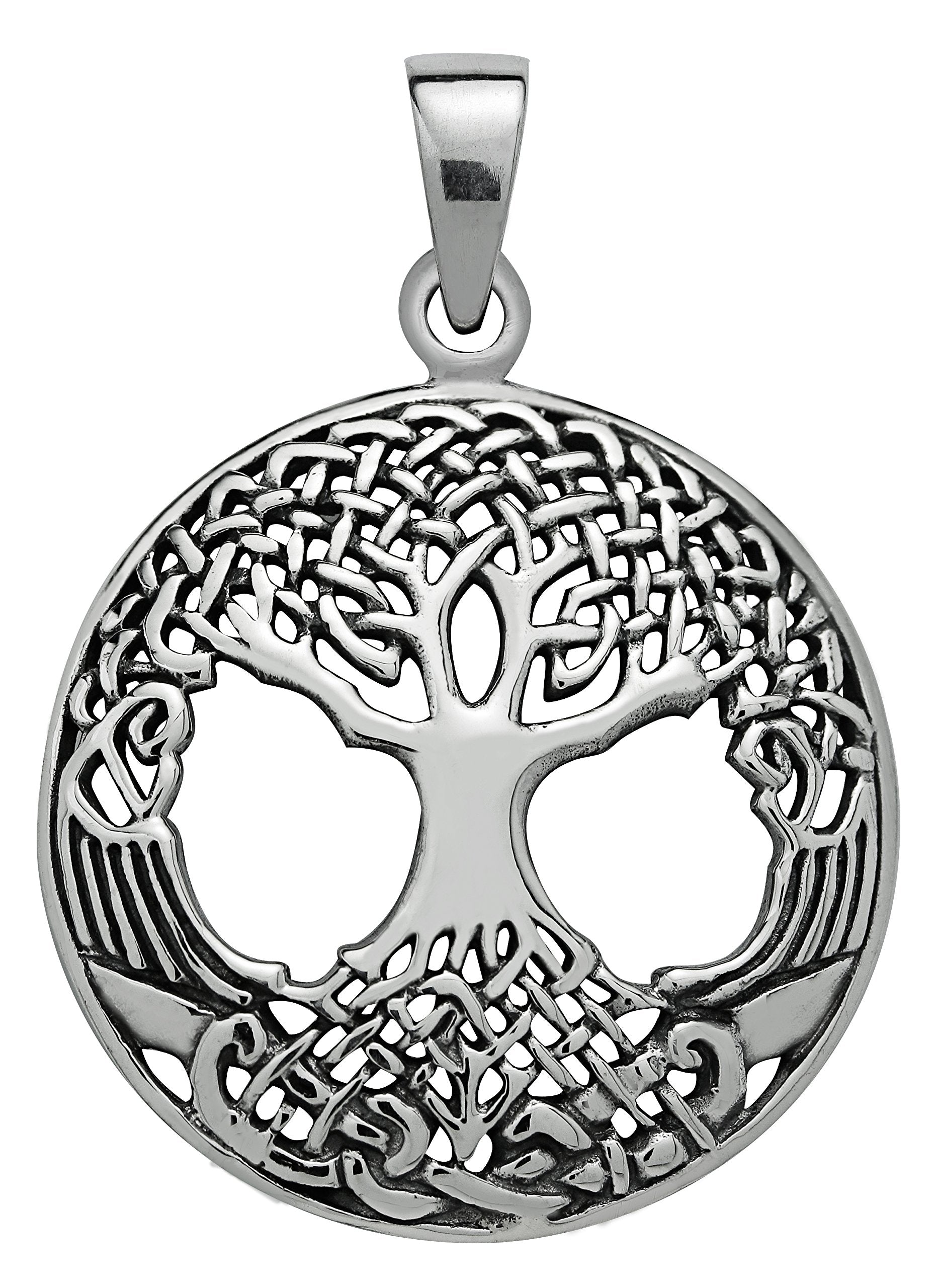 Sterling Silver Druid's Tree of Life Pendant for Strength