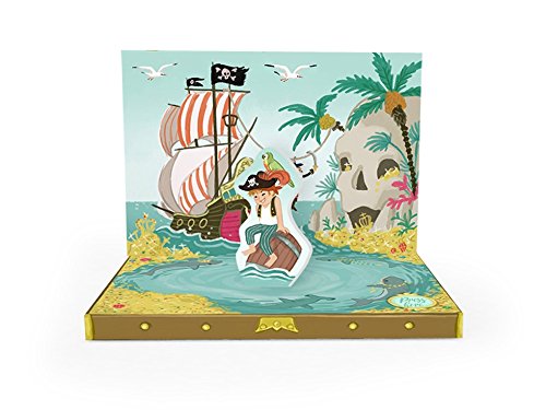 My Design Co.Music Box Card 3D Pop Out, 6 x 4.75-Inches, Pirate Adventure