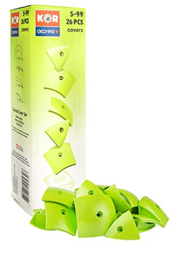 Geomag Kor Egg Covers - Green - 26-Piece Creative Magnet Cover Addition - Swiss Made - Part of Geomag's World Famous Award Winning Product Line - Ages 5 and Up