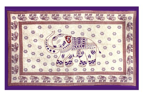 Sunshine Joy Indian Elephant Tapestry - 60x90 - Beach Sheet - Hanging Wall Art