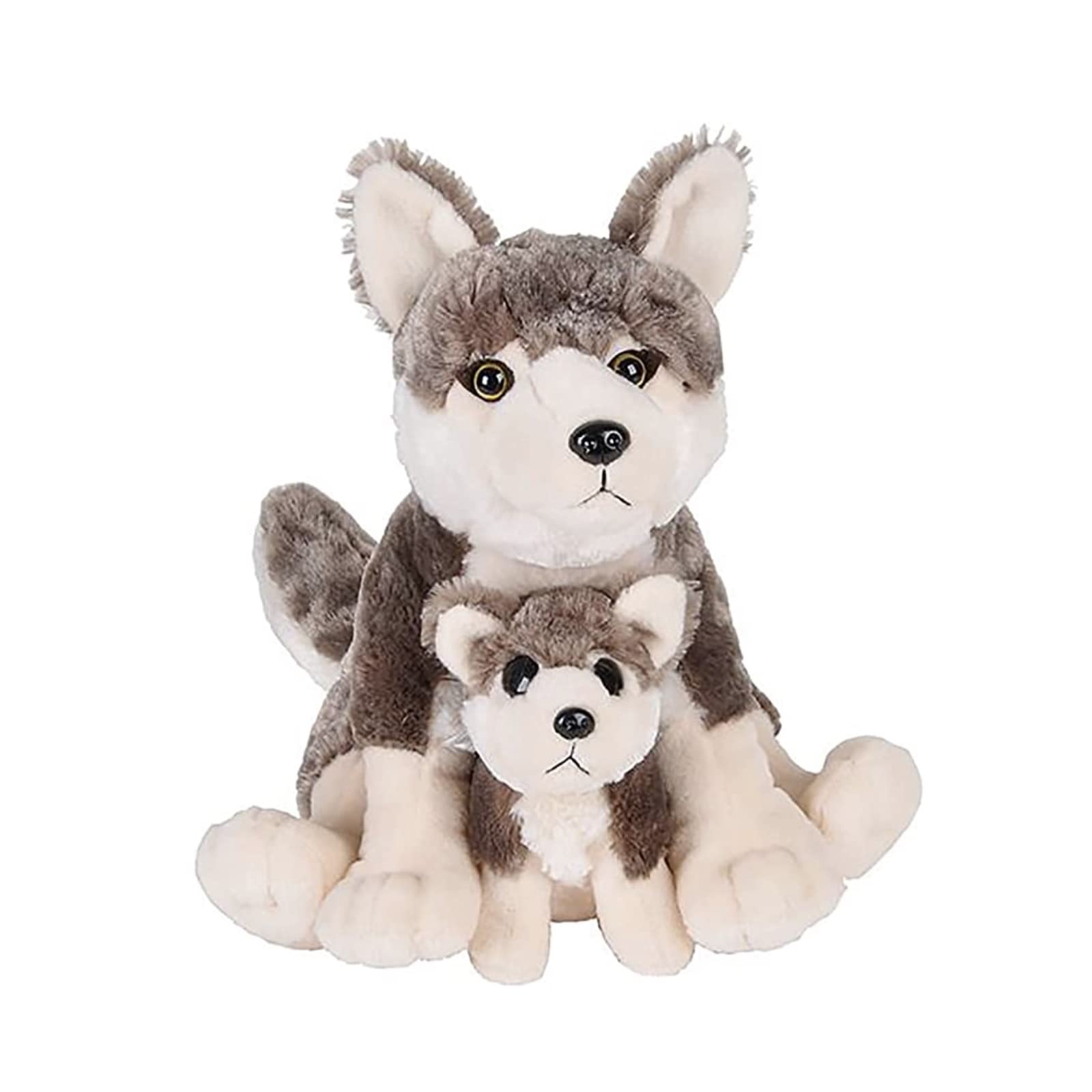 Peluche loup de Rhode Island Novelty de 12" et 6" représentant la naissance de la vie