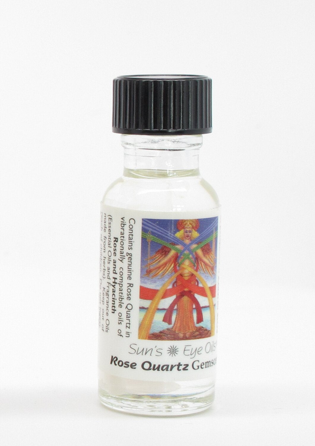 Cuarzo rosa - Aceites Sun's Eye Gemscents - Botella de 1/2 onza