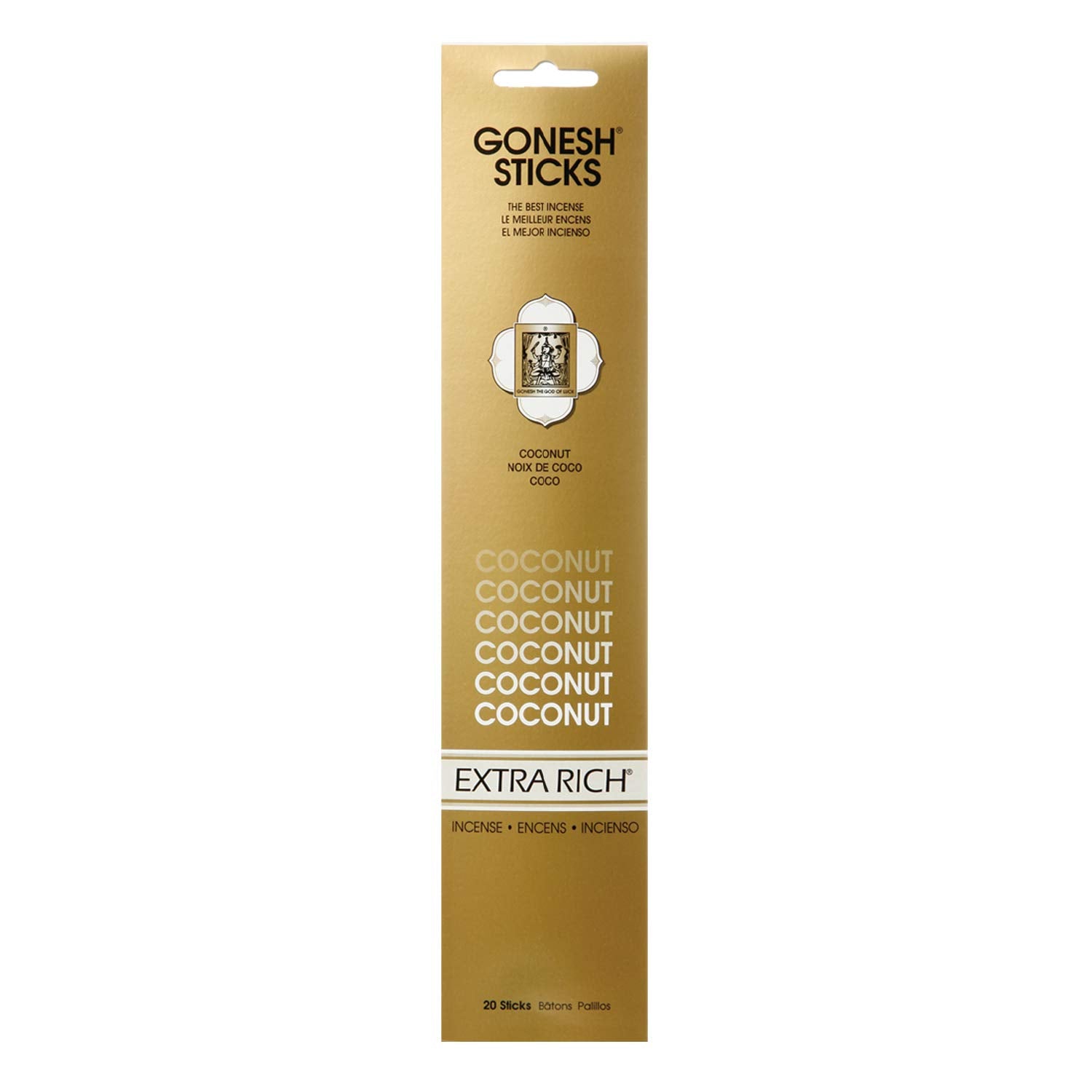 Gonesh Extra Rich Coconut Incense 20 Sticks