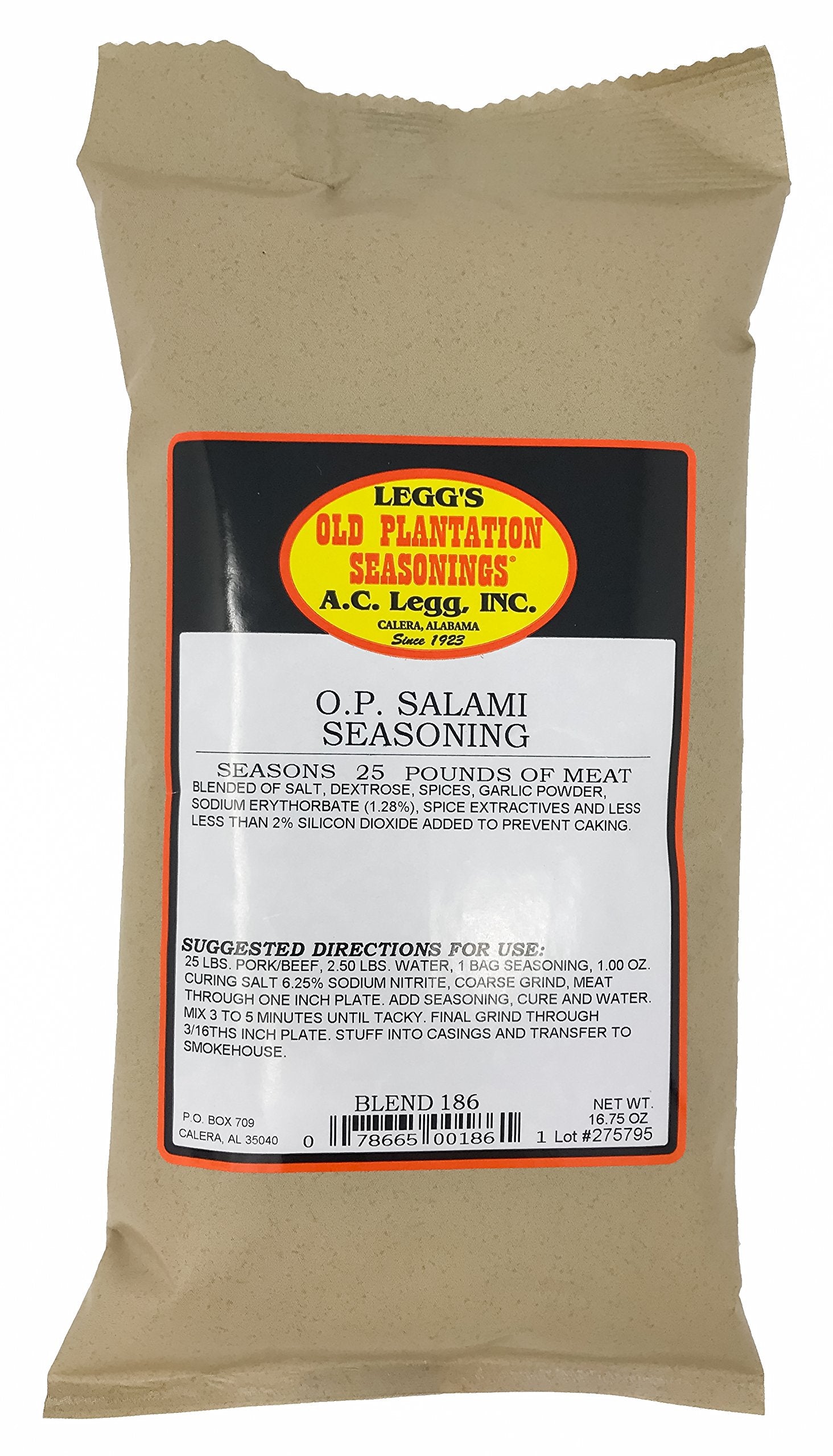 AC Legg OP Salami Seasoning 16.75 Ounce