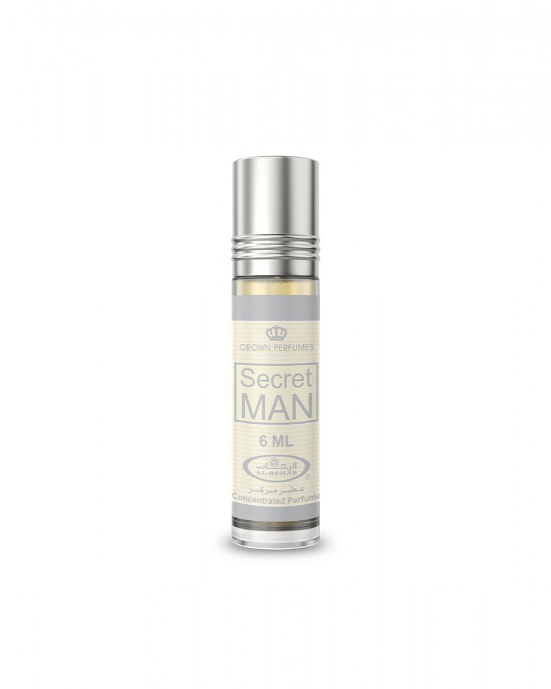 Al Rehab Secret Man Huile Parfumée Concentrée Roll On pour Homme 6 ml