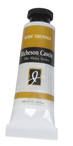 Jack Richeson Artist Casein Colors, 37-Milileter, Raw Sienna