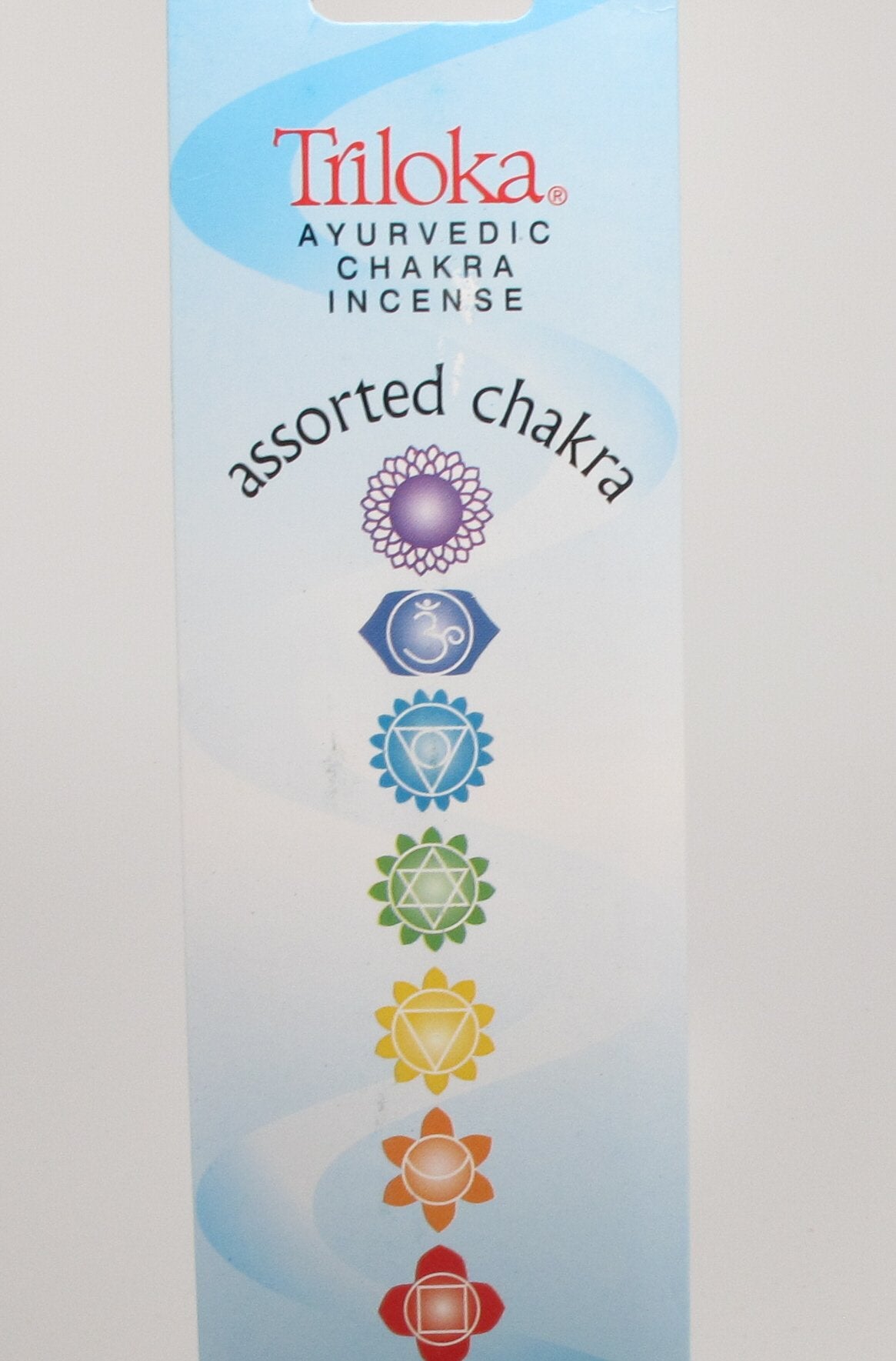 Chakra Ayurvedic Incense by Triloka - Assorted Chakras - 14 Stick Pack