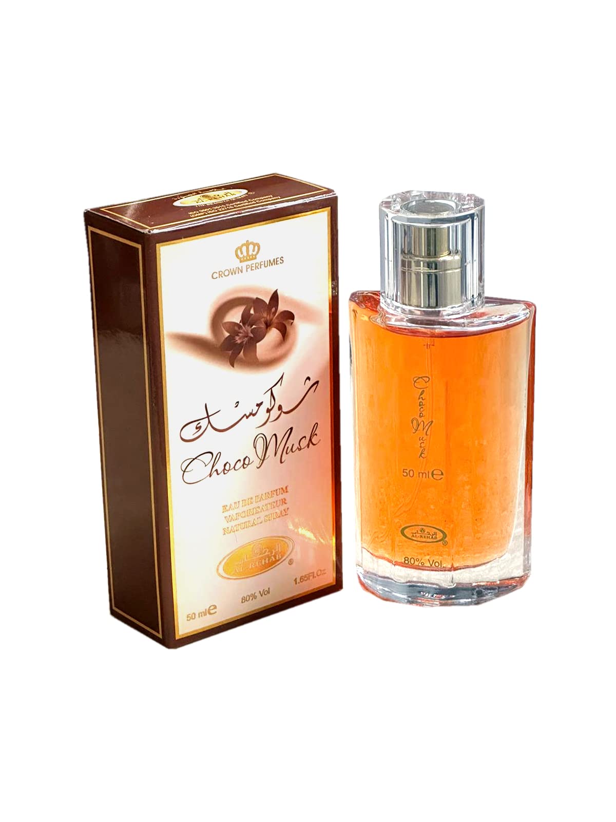 (1-Pack) Al-Rehab Choco Musk Spray Perfume Oil 50 mL 1.65 Oz