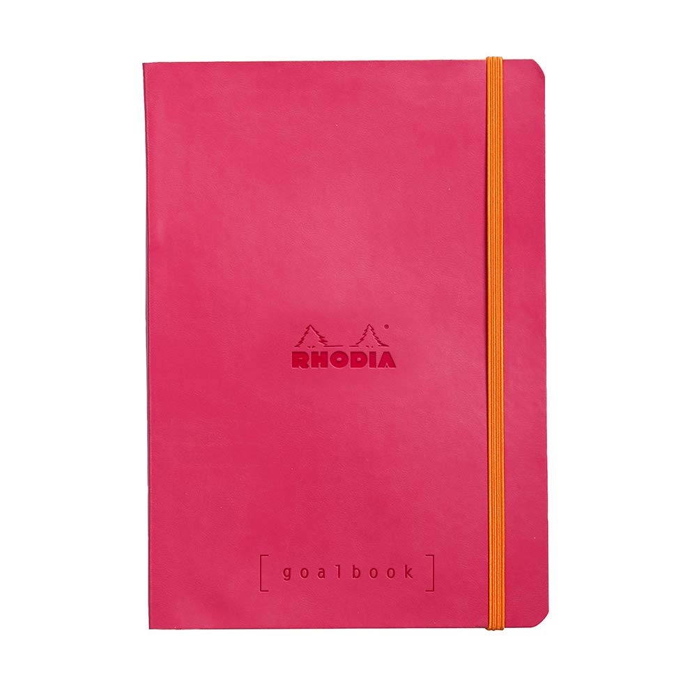 Carnet de notes Rhodia Goalbook, format A5, à pois - Framboise