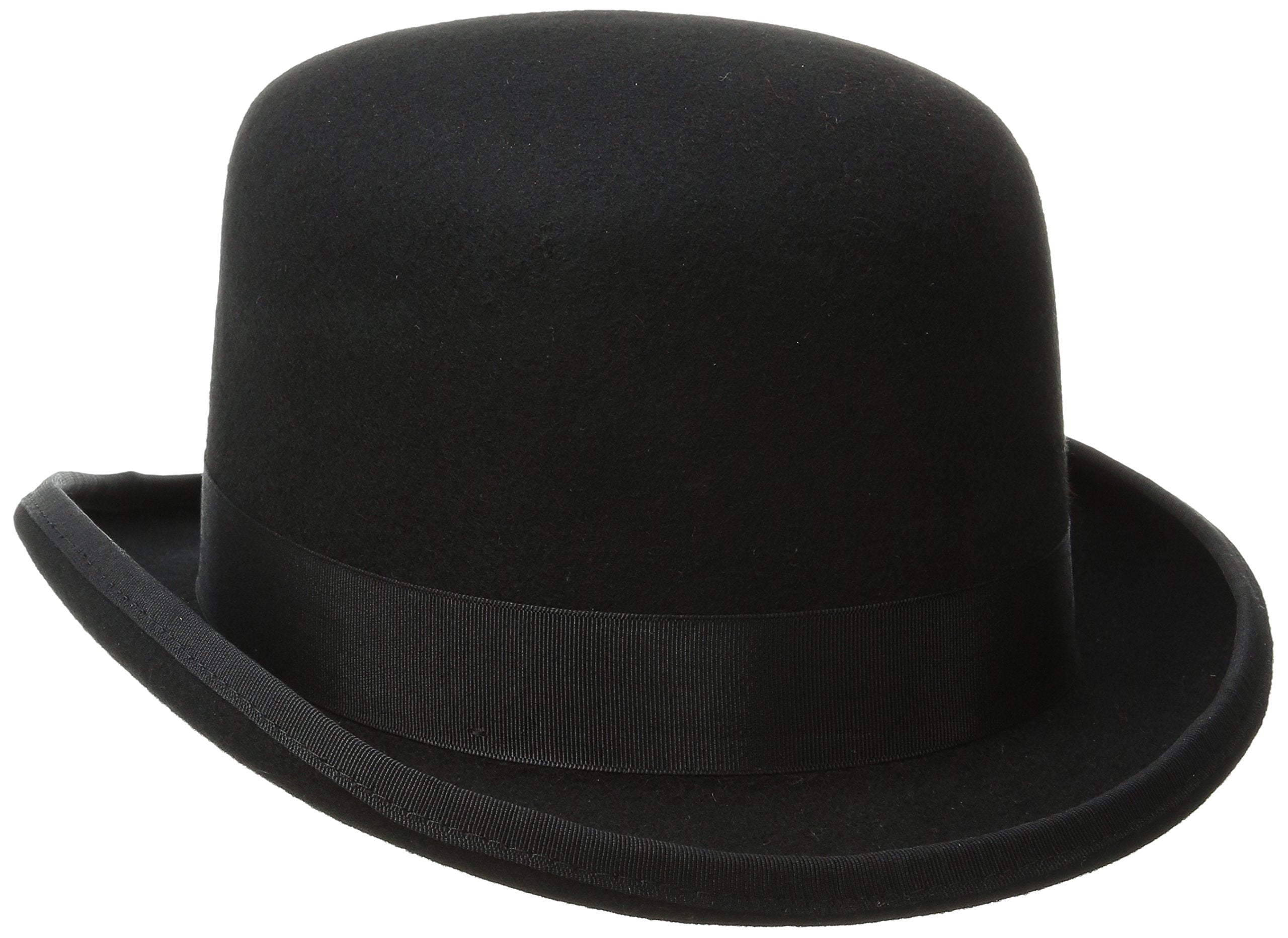 Scala Men's Wool Felt Derby Hat, Black, XX-Large