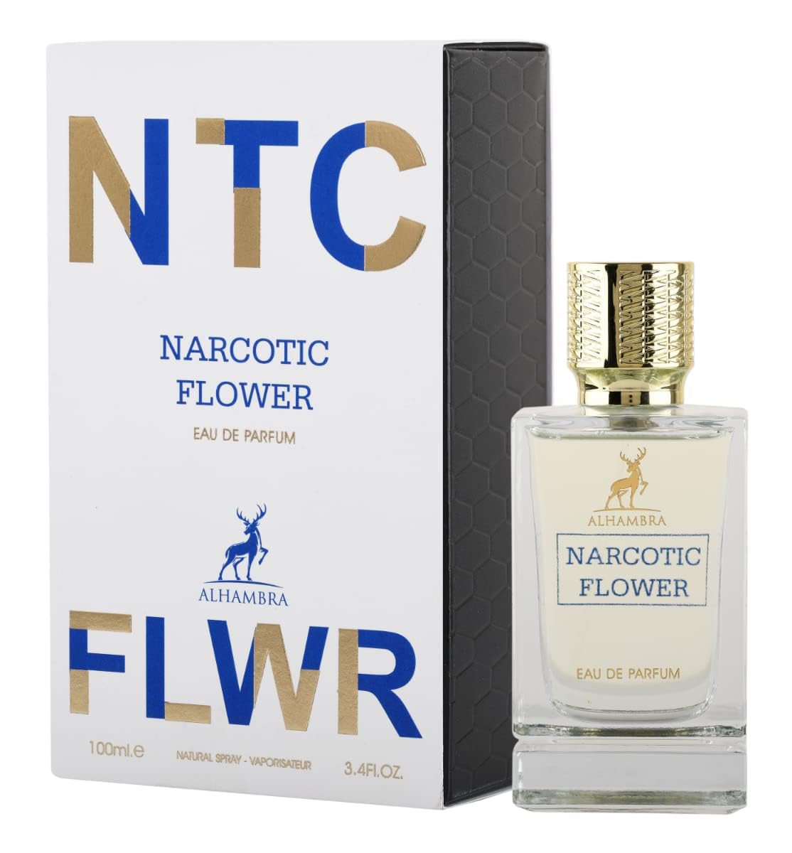 Maison Alhambra Narcotic Flwr for Unisex Eau de Parfum Spray 3.4 Fl Oz (100 ml)