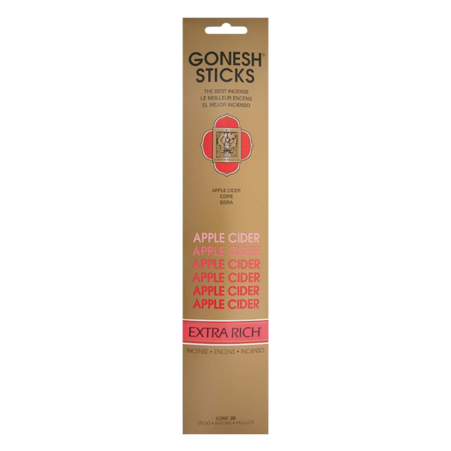 Gonesh Extra Rich Apple Cider Incense 20 Sticks