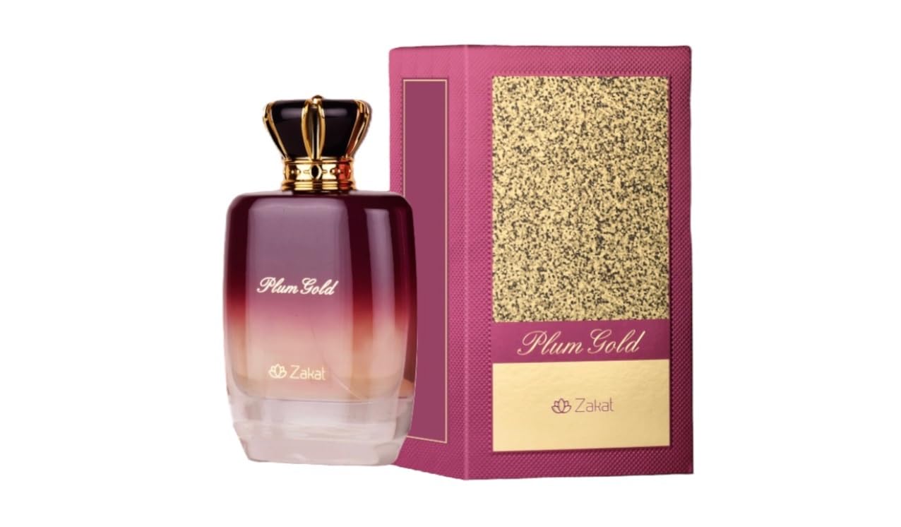 Zakat Plum Gold Eau de Parfum Spray pour Femme, 100 ml (3,4 Fl Oz)