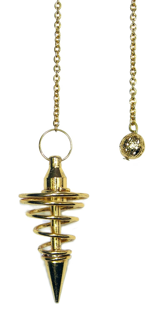 Starlinks Gold Metal Spiral Pendulum