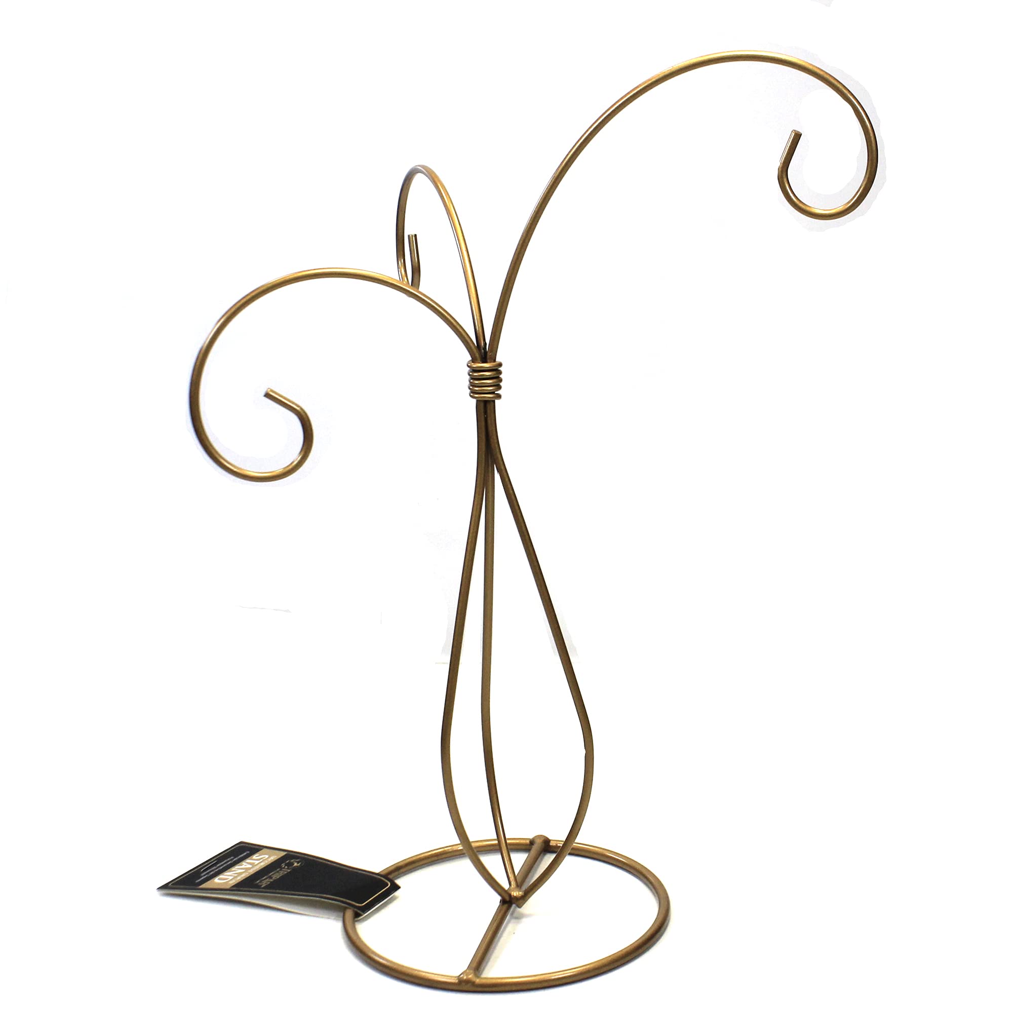 Tripar 3 Arm Display Rack Gold Scroll Ornament Stand 6 x 10  (D x H)