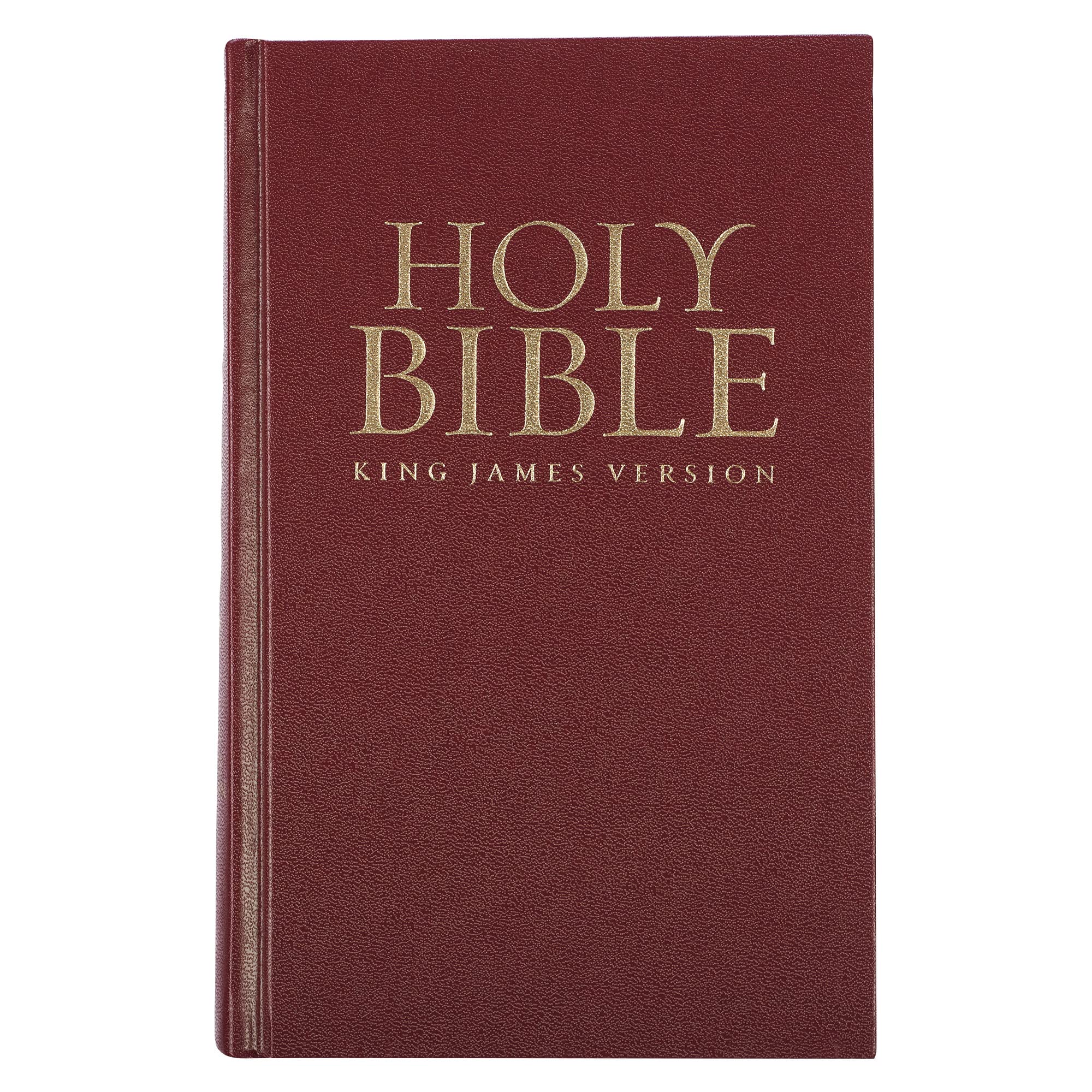 KJV Holy Bible, Pew and Worship Bible, Burgundy Hardcover Bible w/Ribbon Marker, Red Letter Edition, King James Version