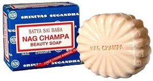 Satya Nag Champa: Sai Baba Natural Soap, Large, 150 g, 5 oz, 4 Piece