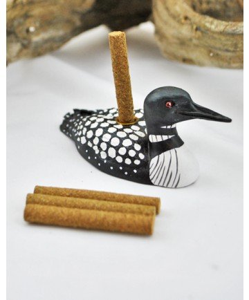 Paine's Loon Incense Burner with 12 Balsam Fir Incense Sticks