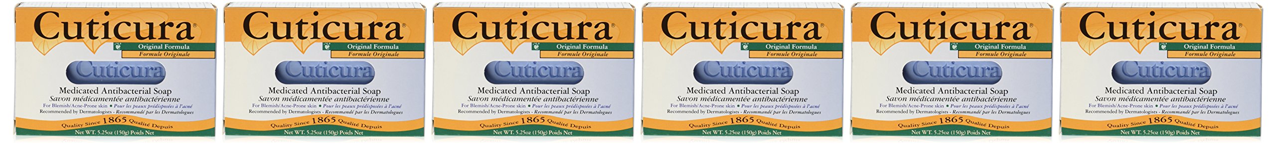 Cuticura Bar Soap, Original Formula, 5.25 oz bar (Pack of 6)