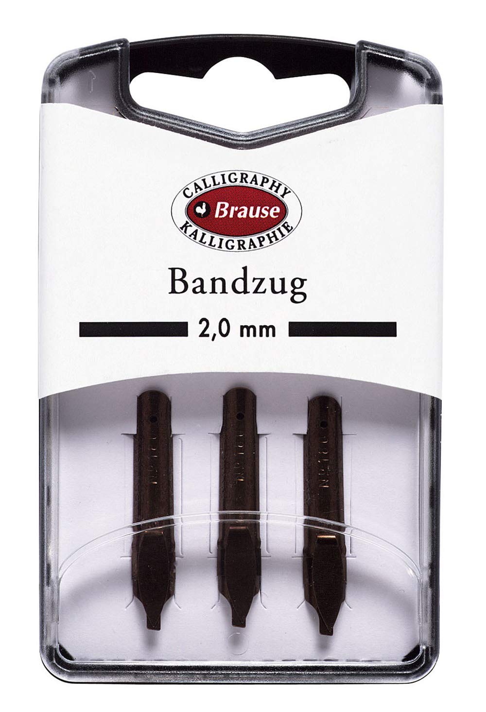 Brause Bandzug Calligraphy Nibs - Box of 3 nibs - 2 mm