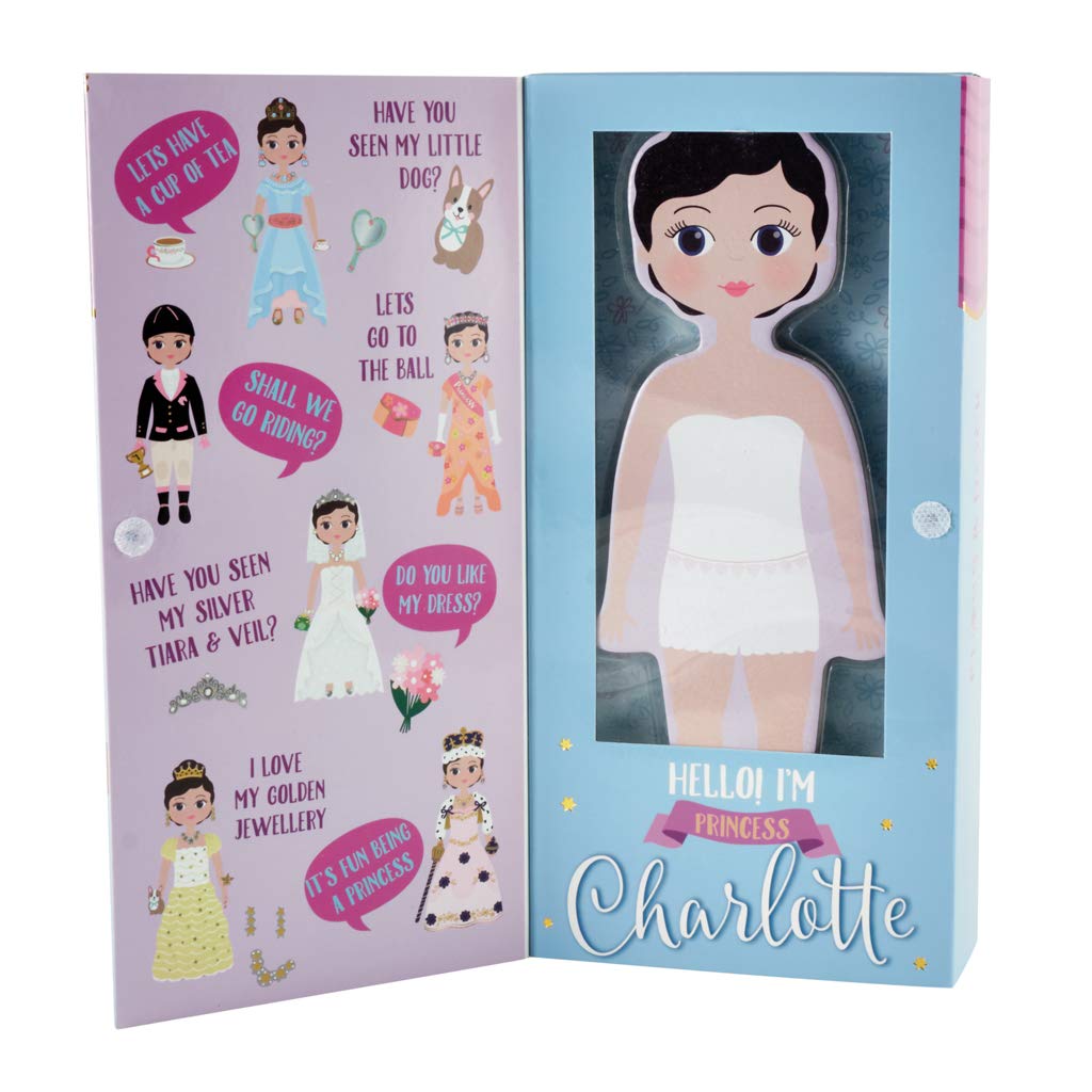 Floss & Rock Magnetic Dress Up Wooden Doll - Charlotte